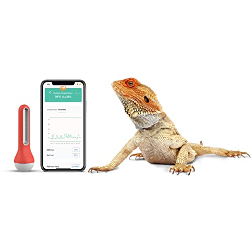 AirComfort - Wireless Thermometer Hygrometer Bluetooth Connectivity with Alarm and Data Logger for Greenhouse Growing Plants,Humidors, Home, Office, Warehouse, Tortoise Reptile Terrariums