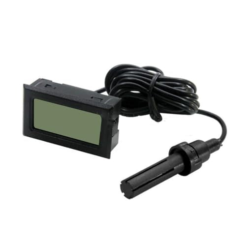 SIXRUN Mini Temperature Humidity Monitor Digital Thermometer Hygrometer with Probe and Backlight LCD Display for Incubator Reptile Plant Terrarium Indoor
