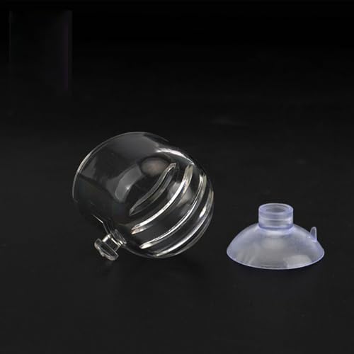 Floating Shrimp Bowl, Aquarium Feeding Tray with Suction Cup, Fish Food Cup Accessory, Reptile and Aquatic Pet Feeder, Tank Tortoise Gecko Bearded Dragon Betta Turtle Shrimp Crab Frog Snake Spider - size: Small