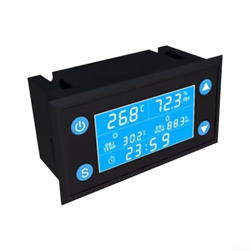 Digital Temperature Humidity Controller, Digital Humidity Controller for Terrarium, Reptile Egg Incubator Greenhouse, Aquarium System