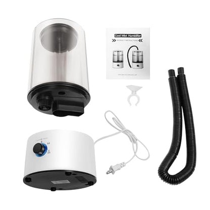 4L Reptile Humidifier Fogger Mister for Tank Terrarium, 3 Spray Levels Cool Mist, Ultrasonic Fogger with Adjustable Hose Misting System, Large Capacity Foggers for Snake, Gecko, Frog