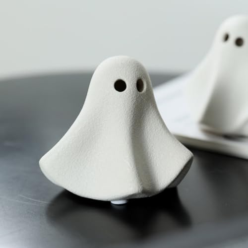 OwMell Ghost Decor Gothic Fish Tank Decor,‌Halloween Aquarium Décor, Small Fish Tank Decoration, Micro Landscape Decor