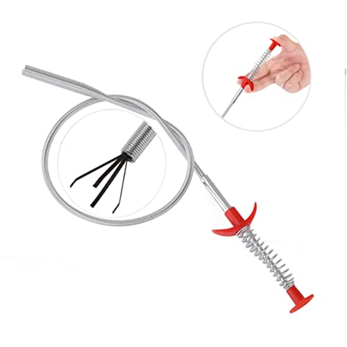 Uonlytech Snake Long Dredging Tool Easy to Bend and Clean Hair Clogs Sink Kitchen Bathroom