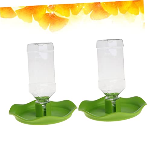 2Pcs Reptile Water Feeder Bowl Automatic Pet Drinking Tool for Spiders Hamsters and Lizards Smooth Design for Home and Pet Shops