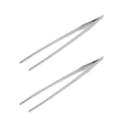 Utoolmart Aquarium Plant Tweezer, Stainless Steel Straight Tweezer, Aquarium Tweezers Extra Long 38cm, for Fish Tank Plant Aquascape Tools, Feeding Tongs, 2 Pcs - color: 2pcs, size: 38cm Straight