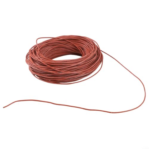 Carbon Fiber Heating Wire, Silicone Infrared Heating Cable, 12K 33 Ohm/M, Far Infrared 8-18UM, 200C Heat Resistant, Red Electric Floor Warmth(100 m) - size: 100 m