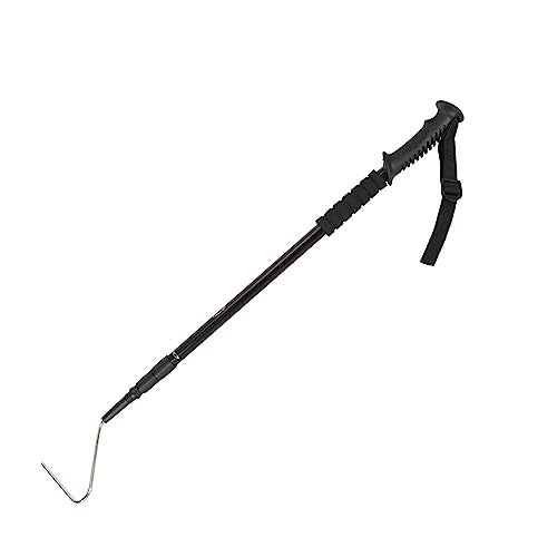 Diydeg Professional Stainless Steel Retractable Snake Hook, Sturdy, Lightweight, Ergonomic Grip, 3 Section Retractable, with Distance for Catching Controlling Snakes
