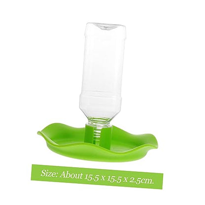HEMOTON Automatic PET Fountain Water Feeder for Reptiles Drinking Basin for Tortoise and Lizard Reptile Water Dispenser Easy Refill System