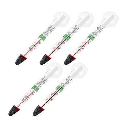 5 Pieces Aquarium Thermometer Fish Tank Thermometer Accessories for All Water