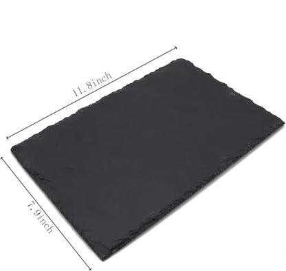 JIH Reptile Basking Platform, Natural Rock Reptile Food Bowl Tortoise Feeding Dish Habitat Decor. (30x20cm 2pcs) - size: 30x20cm 2pcs