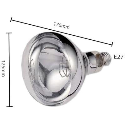 JIAWANSHUN Heat Lamp Bulb for Food Service 250W Heat Lamp Light Bulbs Infrared Heat Bulb for Food Heat Lamp (110V)