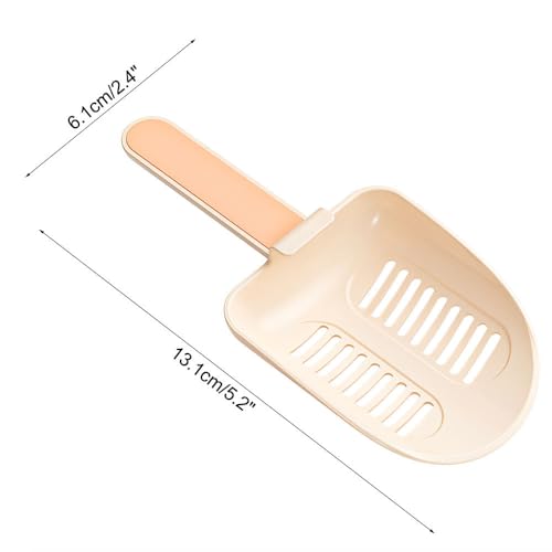 MiOYOOW Hamster Litter Scoop, Plastic Sand Shovel Small Animal Mesh Scooper for Guinea Pig Hamsters Gerbils Small Animals - color: light pink
