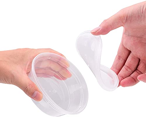 TashiBox [8oz-40 Sets Plastic Containers with Airtight Lids, Food Storage Containers, Deli, Slime, Soup, Meal Prep Containers | BPA Free | Stackable | Leakproof | Microwave/Dishwasher/Freezer Safe - size: 8oz-40sets