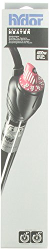 Hydor Theo Shatterproof Aquarium Heater, 400-Watt & Ideal For 80 To 105 Gallon Fish Tanks, 15.5 Inches Long - size: 400 watt