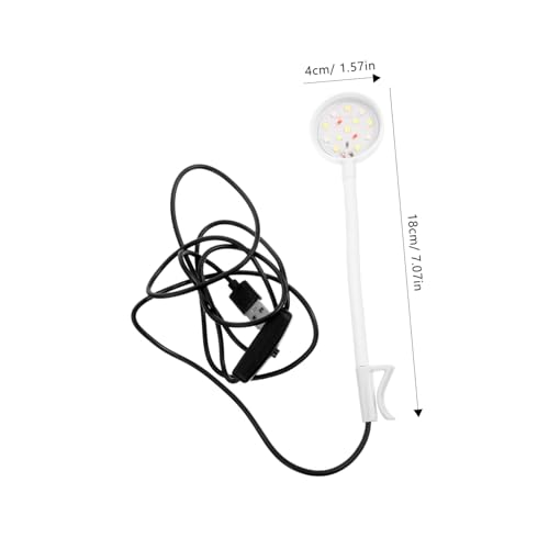 Sosoport Aquarium Led Light Clamp Fish Tank Lamp for Daily Use Easy to Install Lightweight for Aquatic Plants and Reptile Farming