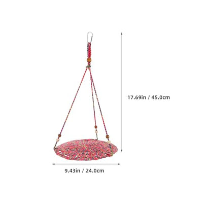 KALLORY Bearded Dragon Bed and Reptile Hammock Swing, Washable Cotton Small Animal Lounger with Clip, Hanging Basking Bed Suitable for Lizards, Geckos, Chameleons, Hamsters in Cage Habitat