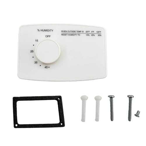 4655 Manual Digital Humidifier Replacement 24V AC Control Switch White for Whole House Humidifier and Wall Mounted or Pipe