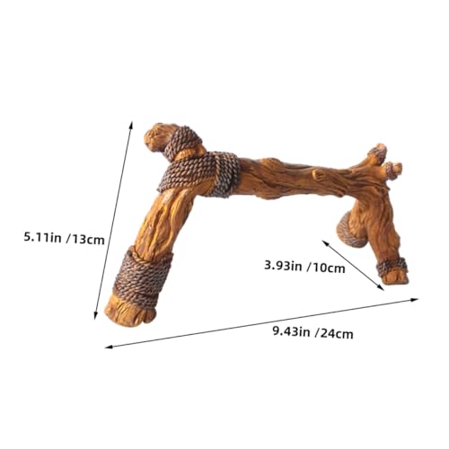 Mipcase Realistic Reptile Climbing Branch for Terrarium Decor Natural Driftwood Design for Snakes Lizards and Other Reptiles Enriches Habitat with Rain Forest Theme