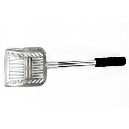 Cat Litter Scoop Sifting Scoop Reptile Waste Dustpan Lightweight Deep Scooper Kitten Waste Scooper for Kitty Pet Supplies, Black