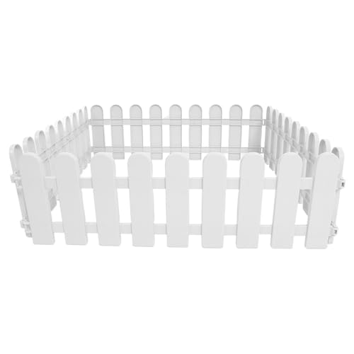 DOITOOL 4pcs Plastic Pet Fences for Tortoises Outdoor Enclosures with Sturdy Construction and Natural Habitat Simulation for Safe Reptile Isolation and Grazing