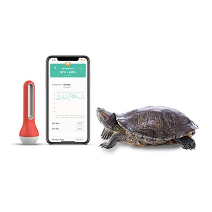 AirComfort - Wireless Thermometer Hygrometer Bluetooth Connectivity with Alarm and Data Logger for Greenhouse Growing Plants,Humidors, Home, Office, Warehouse, Tortoise Reptile Terrariums
