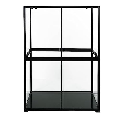 REPTIZOO 135 Gallon Glass Reptile Terrarium Tank, 36" x 18" x 48" Wide & Tall Reptile Terrarium, Chameleon Cage with Sliding Front Door Top Screen Ventilation, Easy Assembly - size: 36" x 18" x 48"