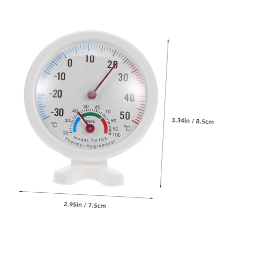 Tofficu 2pcs Refrigerator Thermometer Humidity Gauge Dual Use Indoor Outdoor Thermometer Accurate Temp Humidity Monitor for Fridge Humidifier