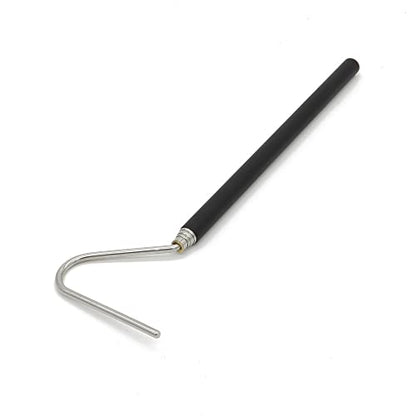 JIHAQUA Stainless Steel Extensible Snake Hook 39 inch, Retractable Reptile Hook, Pick-up Handling Tool (39 inch) - size: 39 inch