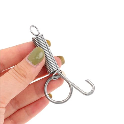 40 Pcs 7.5cm Multipurpose Spring Animal Cage Latches Lock Rabbit Door Tension with Hook Fixing