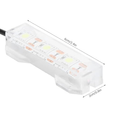 Soft LED Aquarium Plant Light, 5V 0.6W USB 2.0 Mini Aquarium Lamp, LED Desktop Fish Tank Light with 3.28ft Cable, White Lighting Small Water Plant Light for Plant Grow