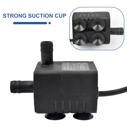 CONQUERALL Submersible DC 5V 2W USB Aquarium Pump with 3.3ft Tube 170L/H 2m Lift for Pet Fountain and DIY Cooling - color: Usb 5v 2w 170l/H 2m Head (Black)