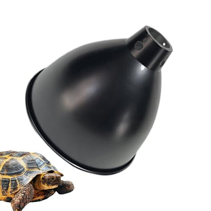 Terrarium Light Fixture - Reptile Heat Lamp Fixture with Deep Dome Design, UVB Bulb Reflector | Heat Bulbs Basking Lamp Holder, Optical Reflection Cover for Lizards, Turtles, and Amphibians - color: 8.5inch