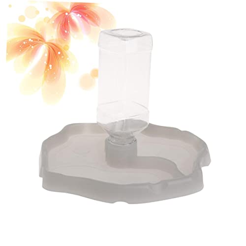 WOONEKY Automatic Water Feeder for Reptiles Turtle and Lizard Drinking Bowl Water Reservoir Food Dispenser for Small Pets