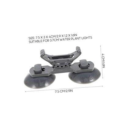 Generic 2pcs Fish Bracket Pump Small Fish Aquarium LED LED Bracket Accessories Terrarium Lamp Hanger for Cz Plastic Grey