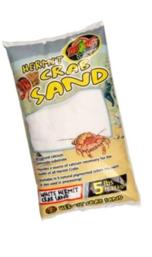 Zoo Med White Hermit Crab Sand 5 lbs - Pack of 2 (2 Items)