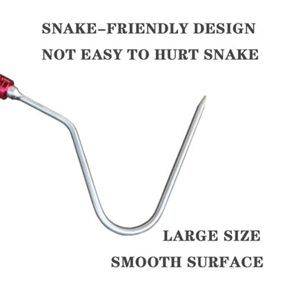 48'' Carbon Snake Hook Catcher Stick Tongs Grabber Reptile Pick-up Handling Tools, for Catching,Moving Snakes（2 Pack 2025 New Launch