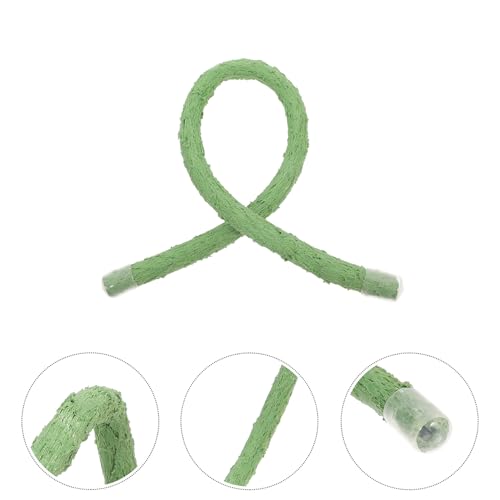 Cabilock Realistic Vine Reptile Climbing Branch with Suction Cups and End Caps, 0.5m Artificial Plant Decor for Hermit Crab, Gecko, Lizard, Snake Terrarium Habitat Accessories