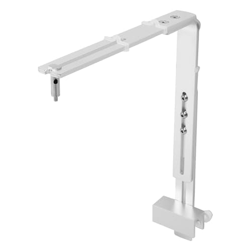 Aluminum Alloy Fish Light Stand, Adjustable Height Aquarium Light Bracket, Pendant Lamp Holder for Fish with Swing Arm, Floor Lamp Stand, Reptile Bracket (Silver) - color: Silver
