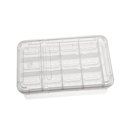 FRCOLOR Compartments Transparent Reptile Breeding Isolation Box Hatching Incubator for Snakes Turtles Geckos and Lizards Easy Observation and Cleaning for Incubation