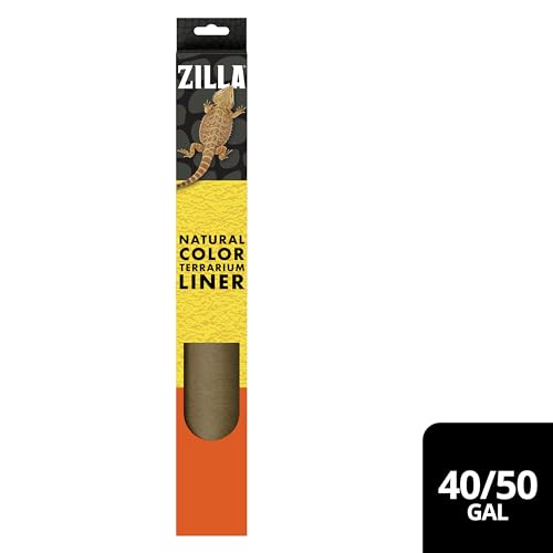 Zilla Reptile Terrarium Bedding Substrate Floor Liner, Brown, 30BR/40BR/50/65G, 17.25" x 35.25" - size: 17.25" x 35.25"