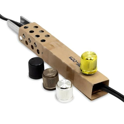 ZE-02S Floor Lamp Dimmer Switch Replacement Repair Kit 500W 120V Inline Full Range Rotary Light Controller w/ 4 Turn Knobs for Floor Lamps, Torchiere Pole Lamps, DIY Projects, Light Fixtures