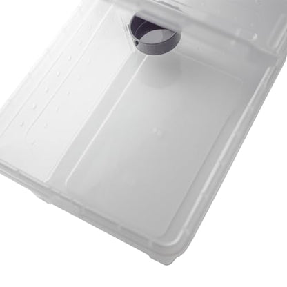 OMEM Portable Reptile Terrarium Habitat for Mini Pet Houses Breathable Holes Stackable Container (2PCS-L) - size: 2PCS-Clear-L