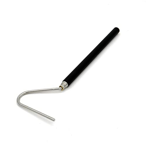 JIHAQUA Stainless Steel Extensible Snake Hook 26 inch, Retractable Reptile Hook, Pick-up Handling Tool - size: 26 inch