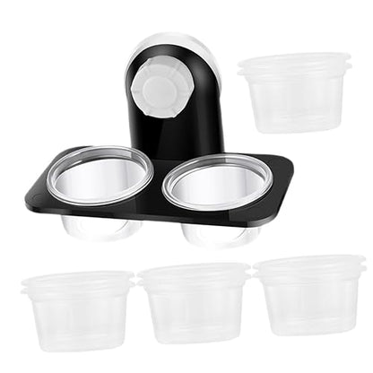 BESPORTBLE 1set Suction Cup Feeding Bowls for Reptiles Practical Reptile Water and Food Dispenser Bowls and Easy to Clean Feeding Tools for Turtles Lizards and Geckos