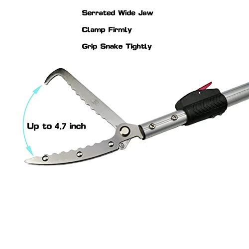 7.3ft Snake Catcher Tongs Grabber Professional Traps Stick Heavy Duty Auminum Alloy Pick-up Handing Tools