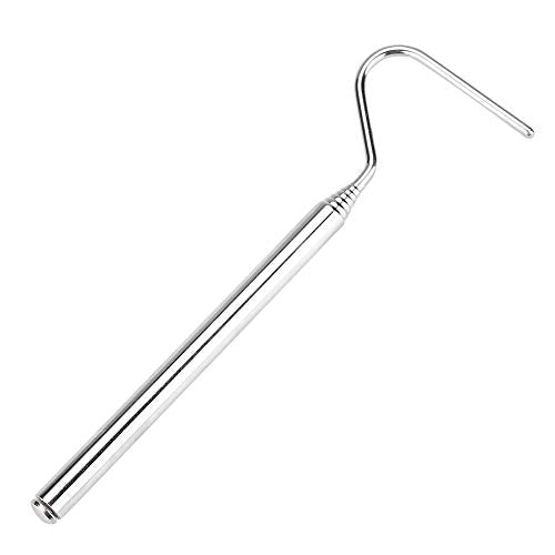 Asixxsix Reptile Catcher, Stainless Steel Reptile Capture Hook, Tough and for Moving Small Snakes Pet Shop Reptile Collecting Wild Snakes