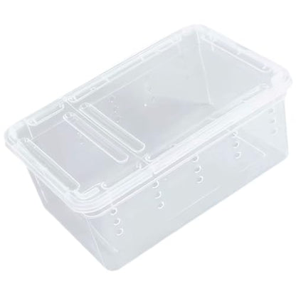 Reptile Terrarium with Ventilation for Small Animal Housing and Habitat - size: 19x12.5x7.5 cm