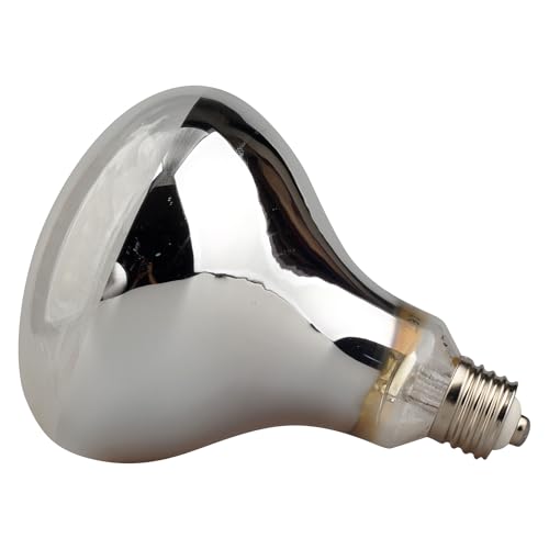 Sundew 160W Reptile Mercury Vapor Bulb, 120V E26 Base, Clear Glass UVA/UVB Basking Spot Lamp, R36 (115mm) - color: Clear