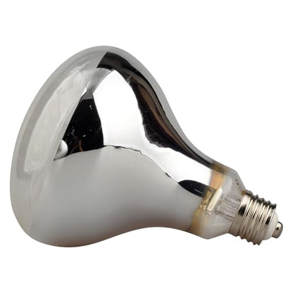 Sundew 160W Reptile Mercury Vapor Bulb, 120V E26 Base, Clear Glass UVA/UVB Basking Spot Lamp, R36 (115mm) - color: Clear