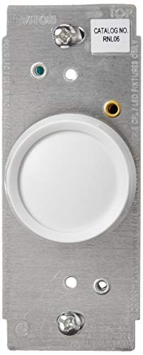 Leviton Trimatron Rotary Dimmer Switch for Dimmable LED, Halogen and Incandescent Bulbs, RNL06-10Z, White